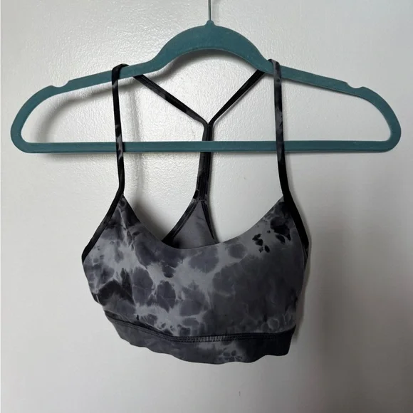 Lululemon Flow Y Bra Nulu Infinity Dye Starlight Asphalt Grey Anchor Black - Picture 4 of 7
